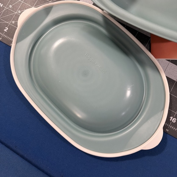 Tupperware Ultra Plus OvenWorks Casserole Dish Bowl 3651A-2 3Qt Set 3-Piece Teal - Picture 4 of 7